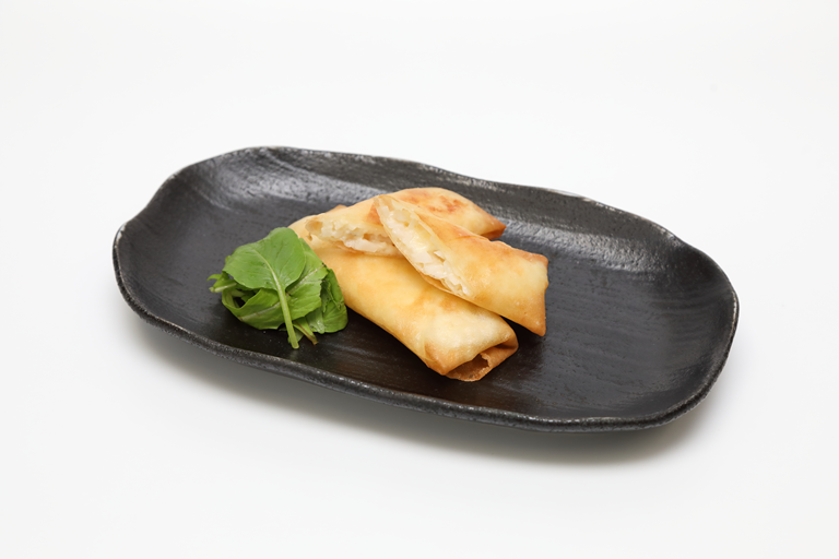 辛子マヨ蓮根の春巻き